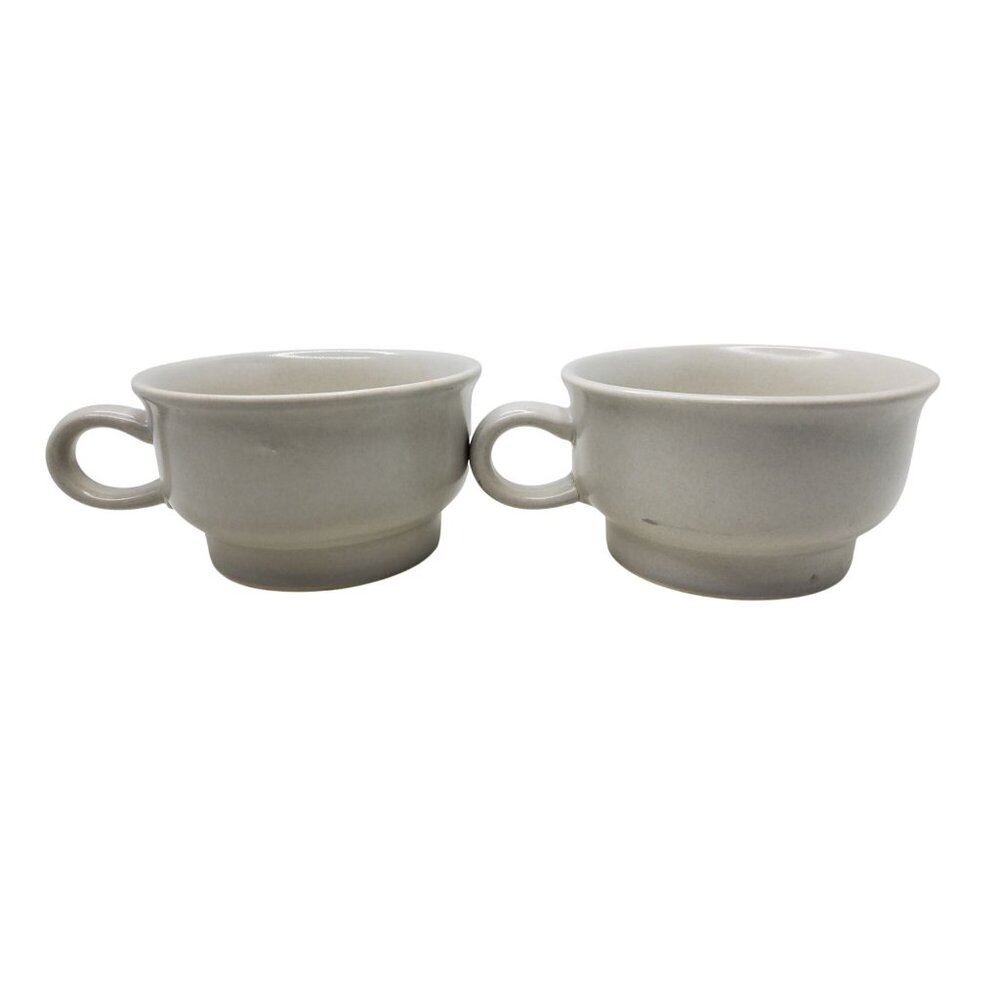 Pair Of Vintage Pfaltzgraff yorktowne Ironstone Blue Floral Coffee,Soup Mugs - Picture 12 of 13